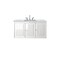James Martin Vanities Athens 48in Single Vanity, Glossy White w/ 3 CM Carrara White Top E645-V48-GW-3CAR - alternate 3